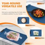 Smart Electric Warming Tray with Adjustable Temperature, a Flexible Silicone Hot Plate for Precision Heating, Ideal for Holiday Buffets and Parties - 图片 5